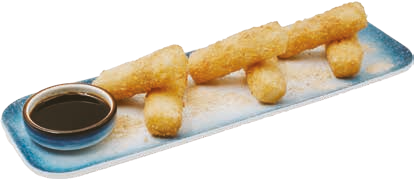 Barres de riz gluant frites