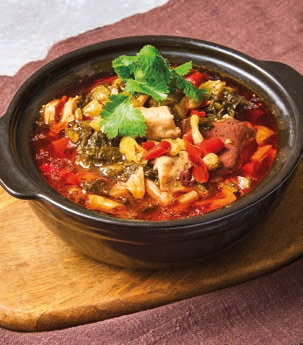 Ragoût de Intestins de porc & tofu de sang