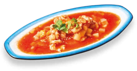Ragoût de fruits & crevettes