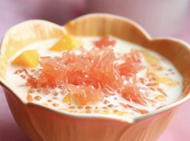 Printemps arrive（mangue, pamplemousse, tapioca au lait de coco)