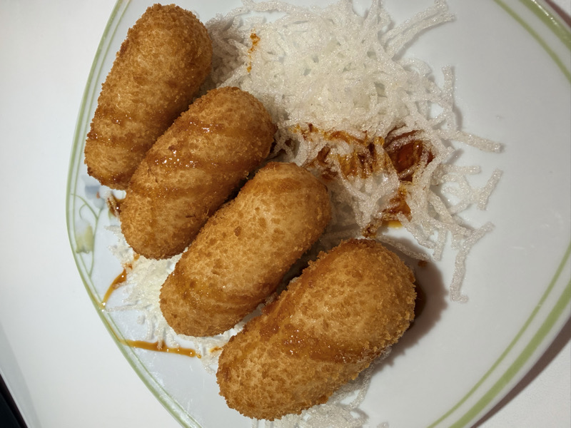 Délice croustillant de riz gluant au caramel brun 红糖糍耙 5piece 