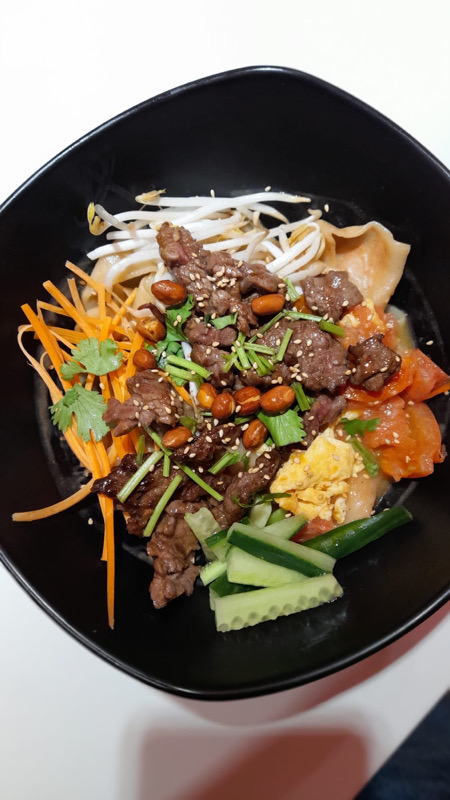 huimian boeuf mélange sans bouillon 牛肉拌烩面