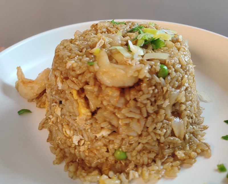 Riz sauté aux crevettes