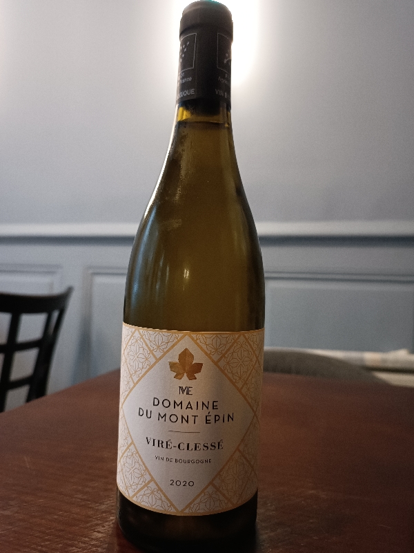 Viré-Clessé 2024- Domaine du Mont-Epin 'Bio'. 75cl. AVCC