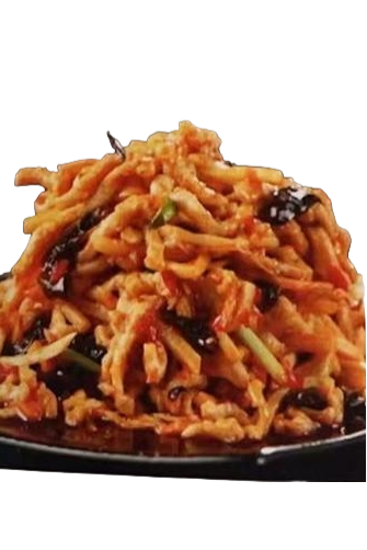Emincé de porc à la sauceYu-shiang （épicé)