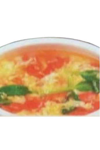 Soupe aux tomates et aux oeufs (1 portion)