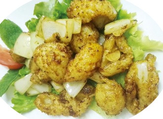 36 Calamars sautés au sel et au poivre