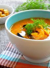 01 Potage de la maison (fruits de mer)