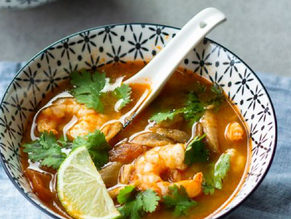 T01 Soupe aux crevettes à la thaïlandaise
