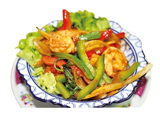 T07 Crevettes sautées au basilic