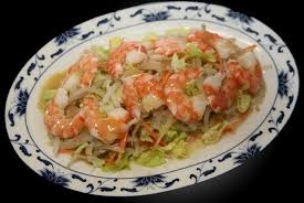 16 Salade chinoise aux crevettes