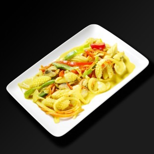 38 Calamars sautés au curry