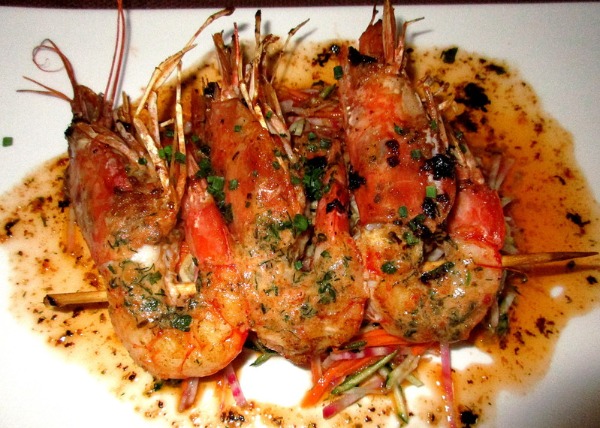 T14 Brochettes de gambas grillées