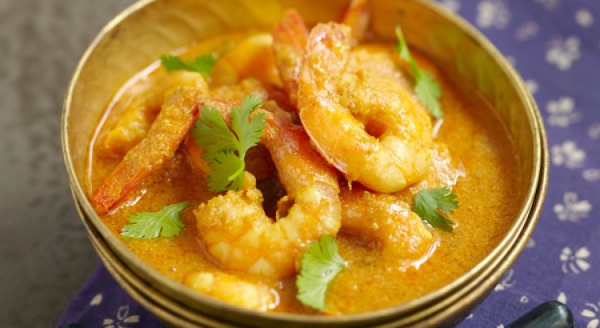 26 Crevettes sautées au curry