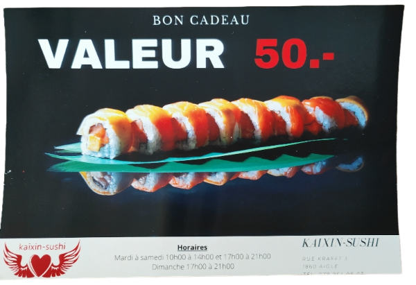Bon Cadeau 50fr