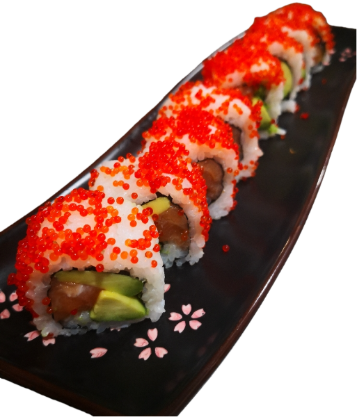 U24 Saumon Avocat Tobikko Rouge(orange)