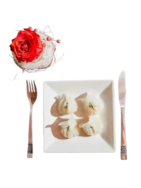 E4 Raviolis aux crevettes à La vapeur 4 Pièces 