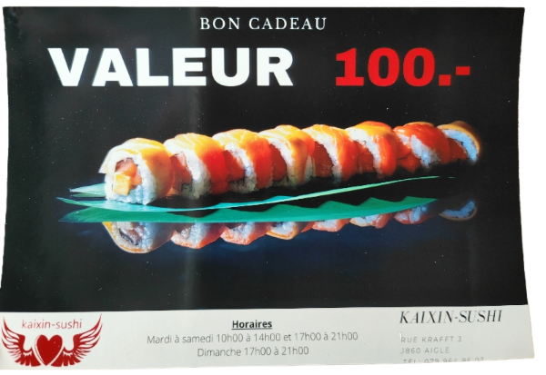 Bon Cadeau 100Fr