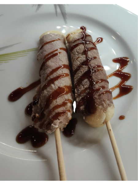 E18 Brochettes de boeuf et fromage 2 Pièces 