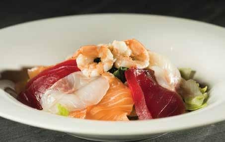 33. INSALATA CON SASHIMI MISTO