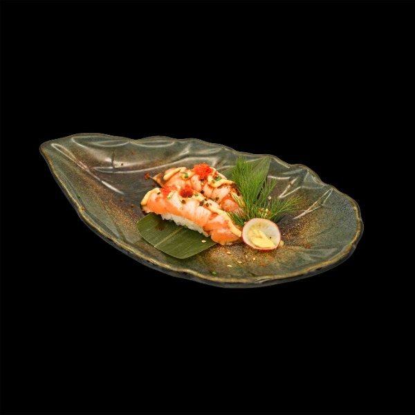 112. Sake nigiri scottato 🌶(1,3,4,6,11)