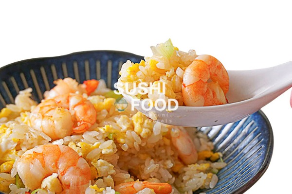 PC8. Riz sauté aux crevettes ou saumons