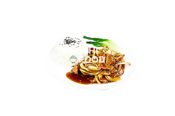 PC7. Riz au boeuf aux oignons