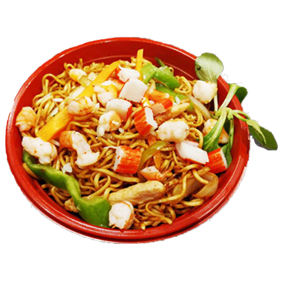 124. Yakisoba con Gambas 1,6 虾面