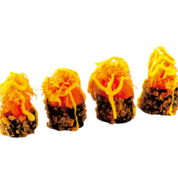 96. Futo frito con Salmón (8u) 1,4