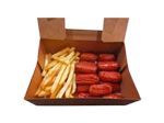 Salchichas con Patatas frita