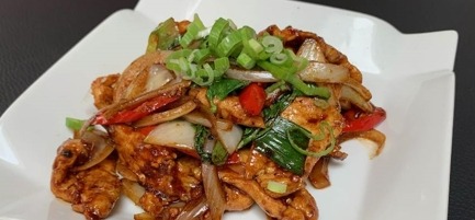 41. Poulet au basilic piquant