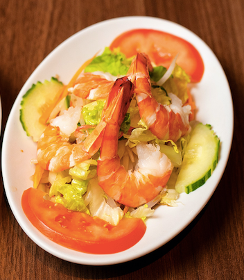 808 鮮蝦沙律 Salade chinoise aux crevettes