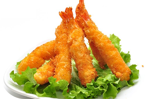 E9. Tempura crevette en beignet (6 pièces)