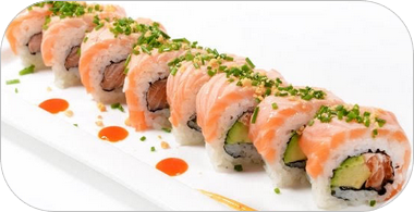 F4. Rolls saumon mi-cuit saumon avocat
