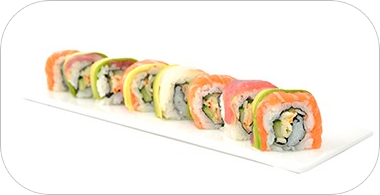 F2. Rainbow rolls avocat cheese