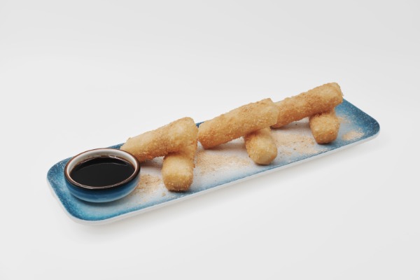 I02. Beignet de riz gluant avec du sucre roux