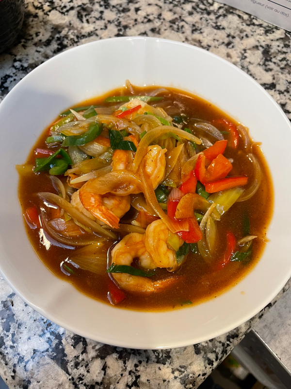 Crevette sauce thaï