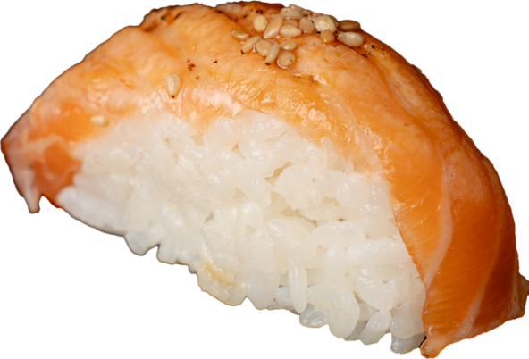 Sushi saumon teriyaki