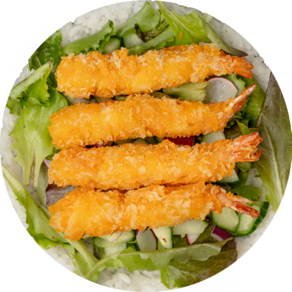 Donburi crevette tempura