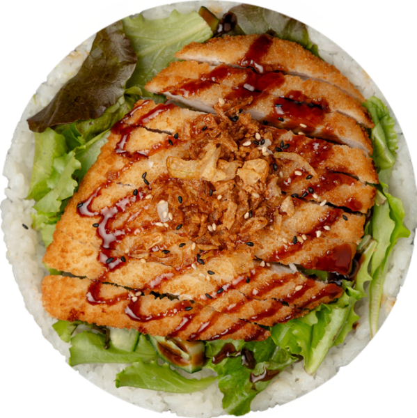 Donburi poulet pané