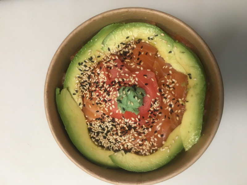 9. Chirashi saumon avocat