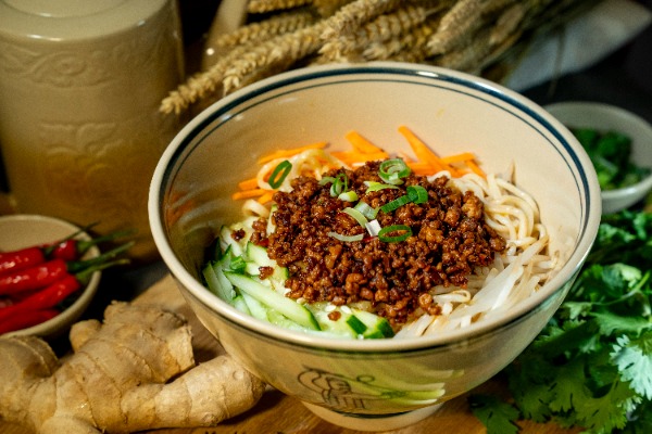N4. Noodles with soy sauce