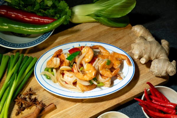 22. Shrimp with salt and pepper