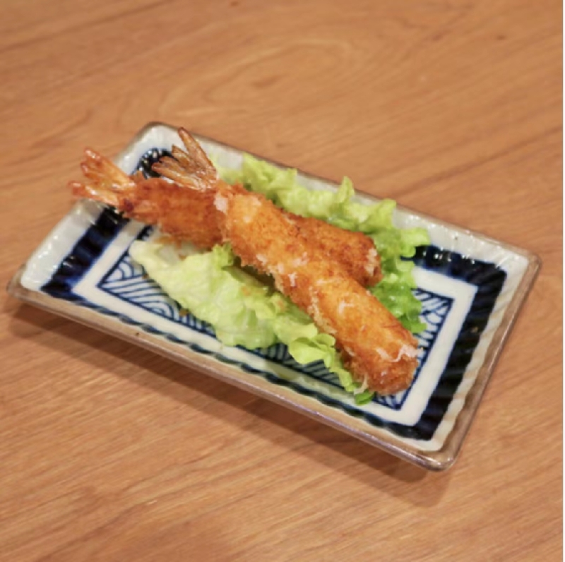 Crevettes tempura (2 pièces)天妇罗炸虾2只