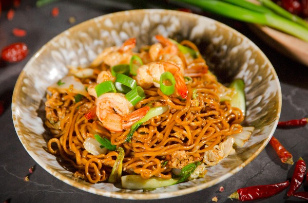 SM5. Nouilles sautées aux crevettes