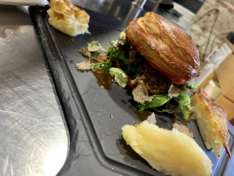 Burger feuilleté aux bœufs fin gras