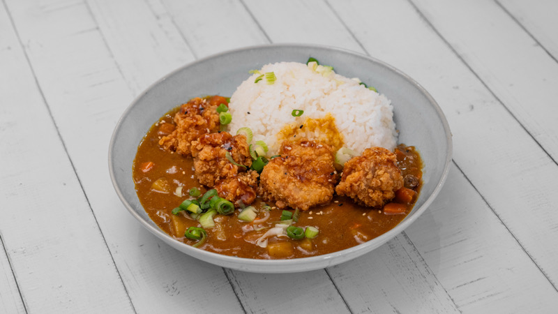 CR4.Riz au curry avec poulet frit 🌶️