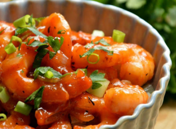 PL8 Crevettes à la sauce piquante