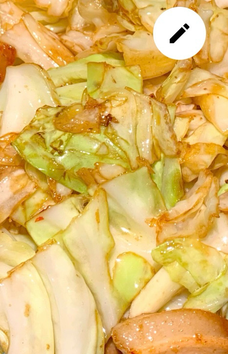 Z18. 手撕包菜 有肉Sautierter Spitzkohl mit Schweinefleisch *a