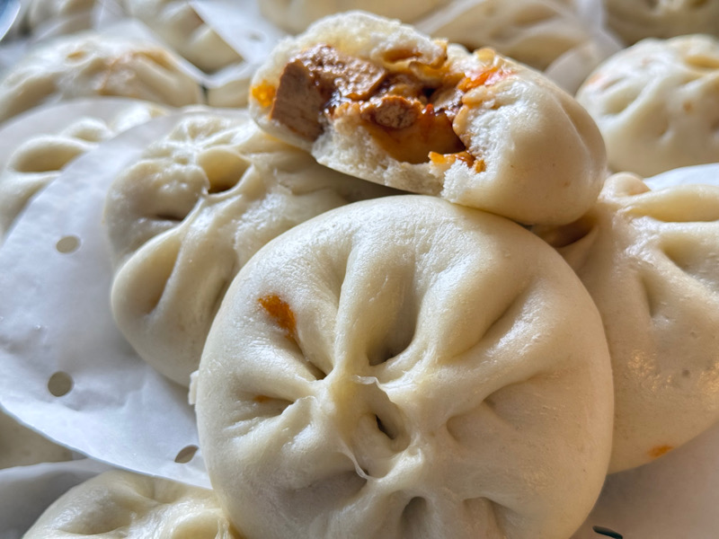 Mb1 麻辣豆腐包 素 Vegan scharf-würzige Tofu Baozi 3stück/P.